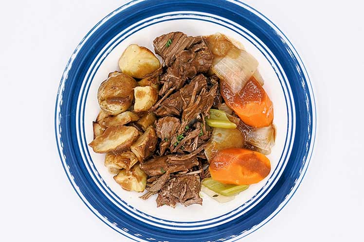 Beef Pot Roast with Cauliflower and Gravy